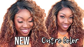 NEW‼️ OUTRE Honey Ginger BROWN Outre 5x5 Closure Wig MALAYSIAN DEEP 26 100 Human Hair Blend HD Lace