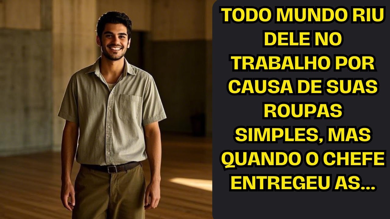 Todo mundo riu dele no trabalho por causa de suas roupas simples, mas quando o chefe entregeu as...