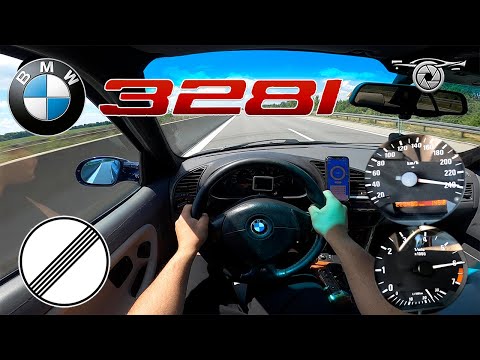 BMW E36 328i TOP SPEED ON GERMAN NO LIMIT AUTOBAHN POV | 100-200km/h 🚗