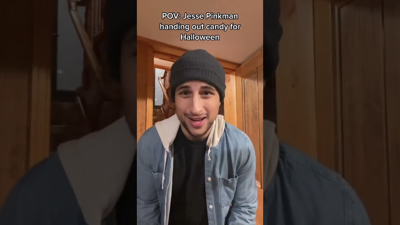 Watch video Jesse Pinkman handing out candy for Halloween Now Jesse Pinkman handing out candy for Halloween