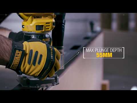 Akumuliatorinė freza DeWalt DCW604NT, BL, 6-8 mm video