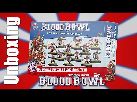 Unboxing Underworld Creepers Underworld Denizens Team Blood Bowl boardgame #wargaming