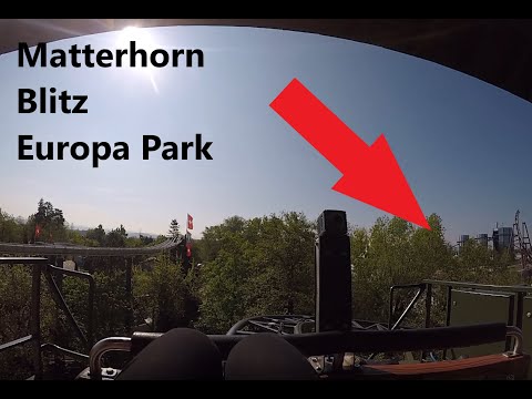 POV Matterhorn Blitz Europa park FRONT ROW