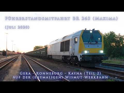 4k Führerstandsmitfahrt Voith Maxima auf der Wismut Werkbahn (Gera - Ronneburg - Kayna) Teil 2
