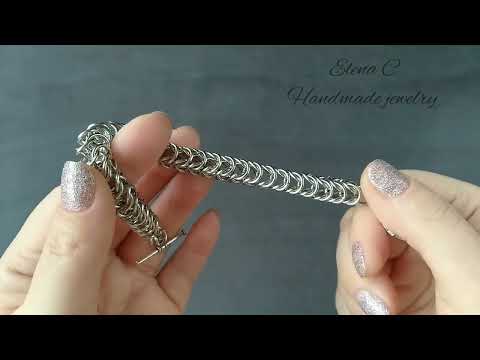 How to weave BOX Weave Chainmaille Плетение Коробочка Мастер Класс #chainmaille #tutorial #bracelet