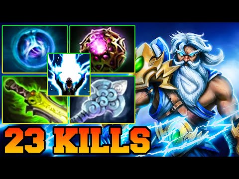 Zeus Rampage 7.34 Mid Meta !! Zeus Dota 2 Guide Update Tutorial Gameplay Carry Support