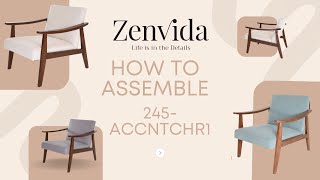 Mid Century Modern Accent Chair Assembly