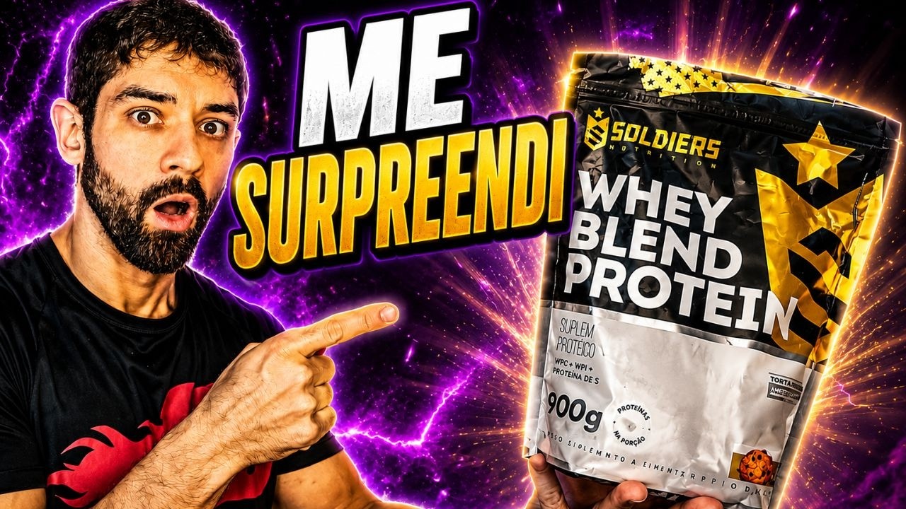 Miniatura da avaliação em vídeo de Whey Protein Concentrado Soldiers Nutrition 1Kg Sabor Mocaccino