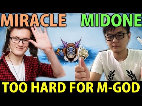 Miracle [Slark] & MidOne [SK] Dota2- Game is Too Hard for M-God