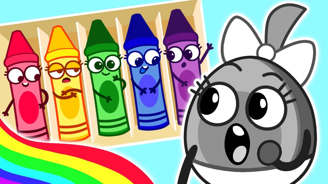 Funny Drawing Pencils ✨🐣 Five Little Funny Penсils and More Color Cartoons 🥑