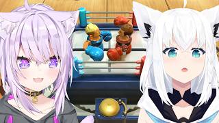 Okayu and Fubuki's super serious battle