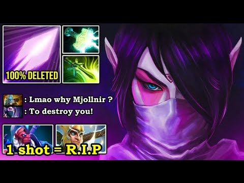 IF YOU'RE A SUPPORT JUST PRAY Ninja Style 1 HIT K.O with Split + Lightning Attack Templar DotA 2