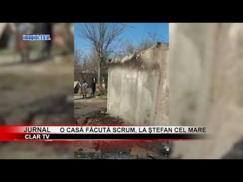 stire 20 03 2020  O casă făcută scrum, la Ştefan cel Mare