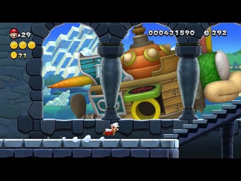 New Super Mario Bros U Walkthrough - Part 1 - World 1 Acorn Plains