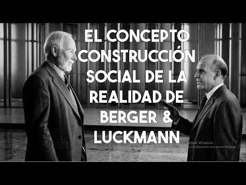 El concepto de La construcción social de la realidad por  Peter L. Berger  y  Thomas Luckmann Ensayo