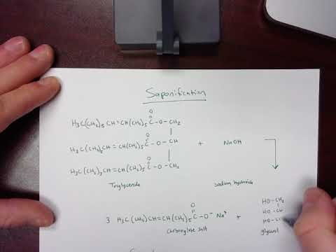 Saponification and esterification