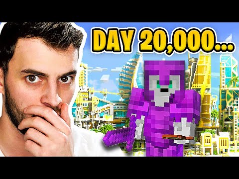 This Player Survived 20,000 Days in HARDCORE Minecraft...