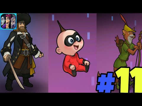 Disney Heroes Battle Mode Gameplay Part 11 Hector Barbossa,Jack-Jack and Robin Hood UNLOCKED!!!
