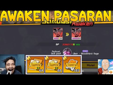 AWAKEN 5 NYAMUK SSR, AWAKEN PASARAN & GACHA GEAR ORANGE - One Punch Man The Strongest