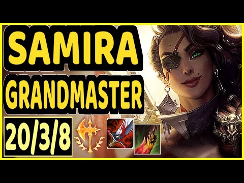DISAVE (SAMIRA) - QUADRAKILL 20/3/8 KDA BOTTOM ADC GAMEPLAY - BR Ranked GRANDMASTER