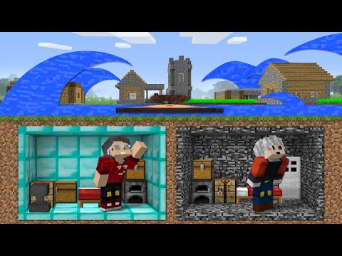 $1000 Tsunami Shelter - Minecraft
