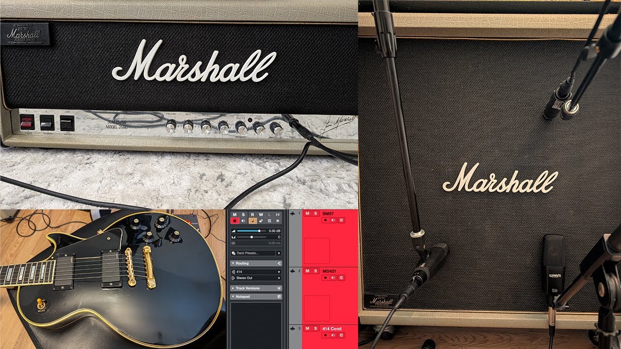 Recording a Marshall Silver Jubilee with 3 Mic’s