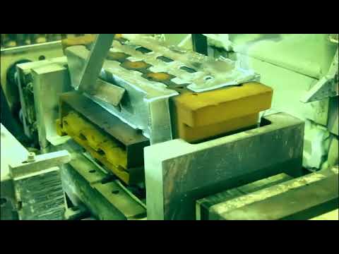 Gravity tilt casting for automobile cylinder head