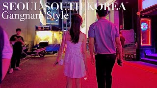 [4K] Saturday Night, Walking in Gangnam Streets - Street Fashion - Walking Tour SEOUL KOREA 2022 #2