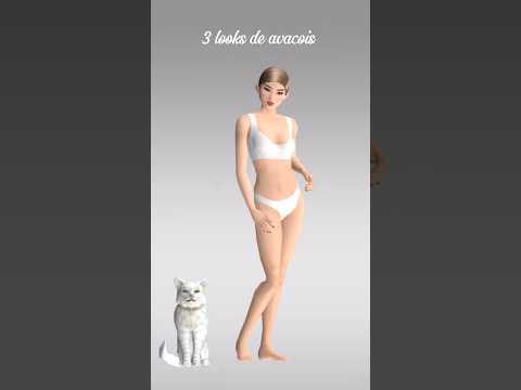 3 looks de avacoins avakin life 🤍 #avatarworld #avakinlife #fyp #viral #skin