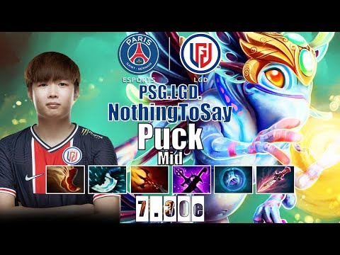 Puck Mid | PSG.LGD.NothingToSay | 17 KILLS WTF PUCK SUPER IMBA BUILD | 7.30e Gameplay Highlights
