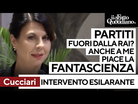 Geppi Cucciari's irreverent intervention: "Parties out of RAI? Science fiction."