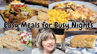Quick Easy Real Life Dinners For Busy Night | Crockpot Olive Garden Chicken Pasta | Buttermilk Cake