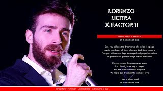 Lorenzo Licitra   In the name of love