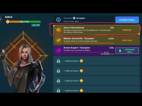 War Robots - Scorpion Legendary Pilot Iskra - HEALING SKILL TEST