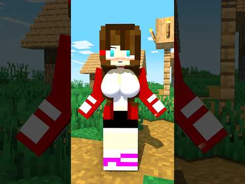 JJ turned FEMALE? 😳 | JJ and Mikey | Minecraft MAIZEN Animation #shorts