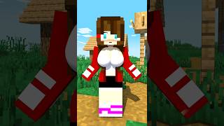 JJ turned FEMALE? 😳 | JJ and Mikey | Minecraft MAIZEN Animation #shorts