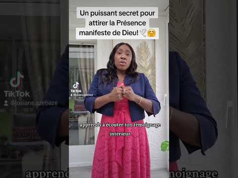 Un puissant secret pour attirer la Présence manifeste de Dieu!🕊🤗