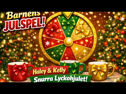 🎁 Snurra lyckohjulet – vilken mugg vinner? | Julutmaning för barnen