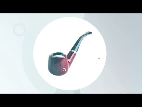 Scotte Captain Tobacco Pipe Red Smoking Pipe (CAD1324)