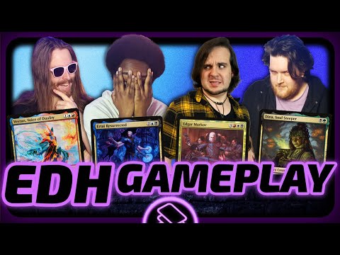 Veyran vs Ertai vs Edgar vs Dina [EDH/Commander, Magic The Gathering Gameplay 2023]