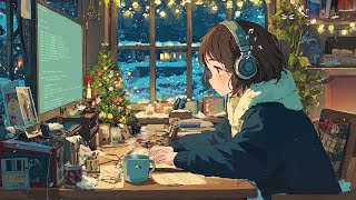 Snowy Night Coding Session 💻 Lofi Beats for Deep Focus 🎄 Christmas Vibe for Studying