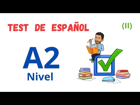 ✅📝Test de Español nivel A2✅(II) DELE 💯Aprender Español💯 Spanish Lessons. Spanish Test