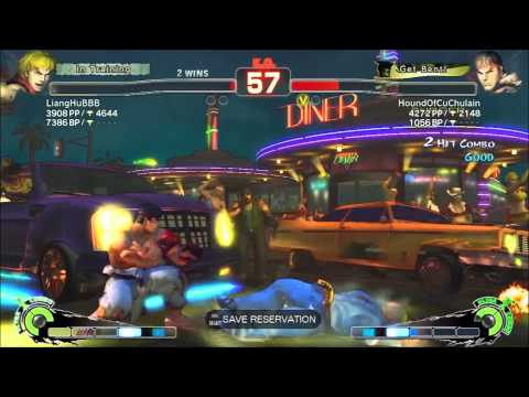 SSF4 AE 2012 LiangHuBBB ( Guile ) vs HoundOfCuChulain ( Akuma )