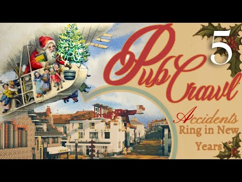 Insane Christmas Pub Crawl Build Challenge in Minecraft 2023!