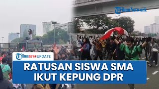 Detik-detik Ratusan Pelajar SMA Kepung DPR dalam Demo 'Bubarkan DPR' hingga Dipukul Mundur Aparat