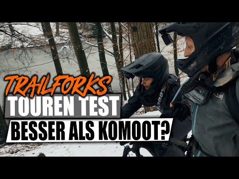 Trailforks review: How to discover new mountain bike trails with this app! #mtbtrails #snowride