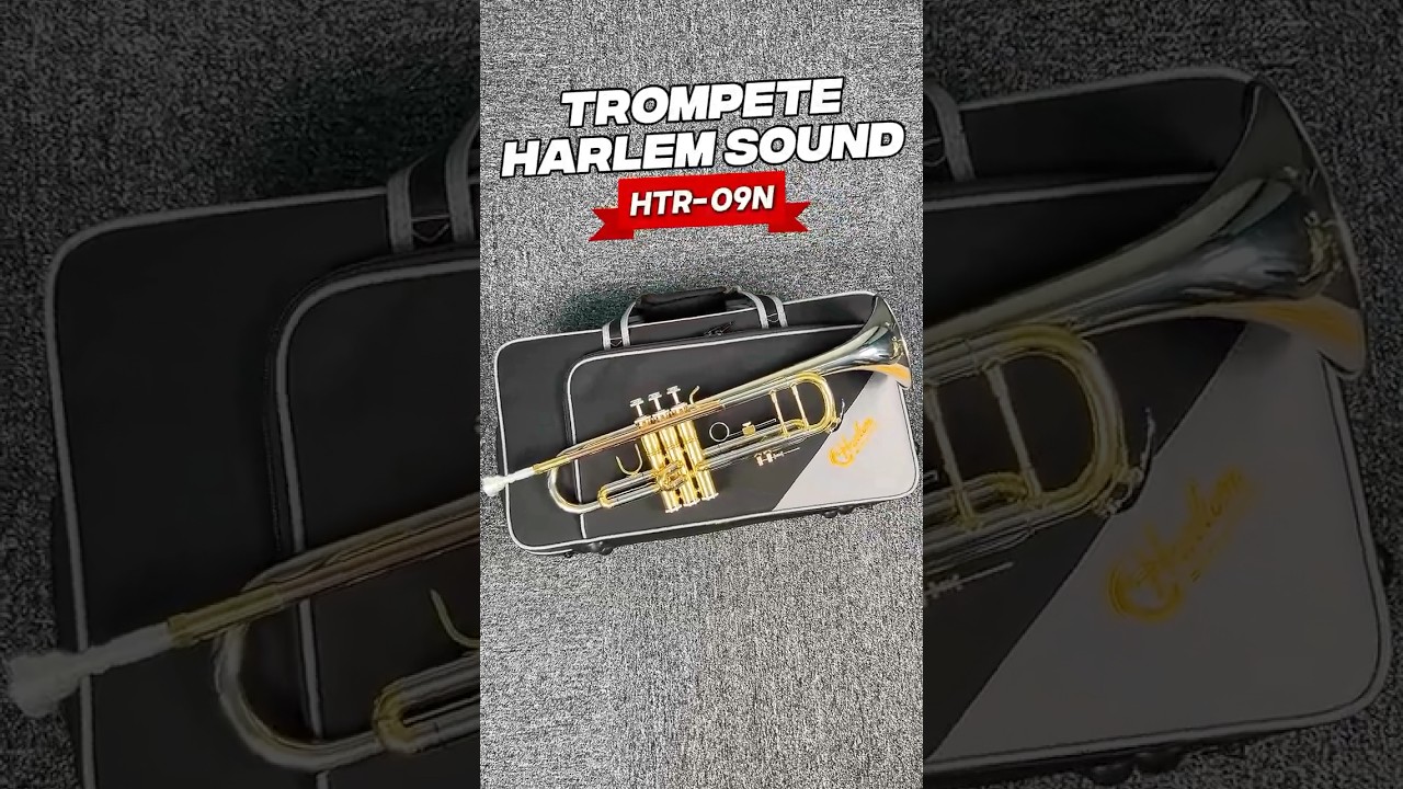 Trompete Sib Niquelado Alpaca Modelo Intermediário Harlem Sound