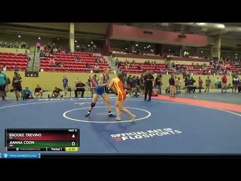 127 Lbs Round 4 - Brooke Trevino, TX Vs Jianna Coon, NM C850