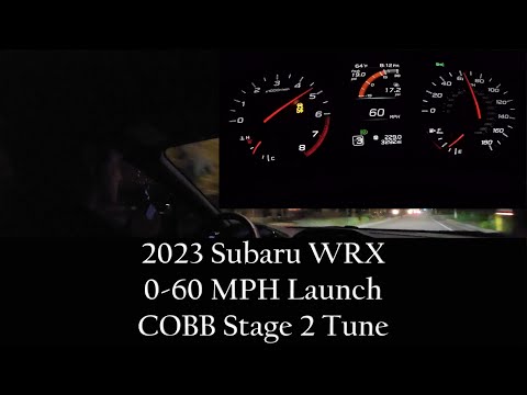 2023 Subaru WRX 0-60 MPH Launch - COBB Stage 2 Tune