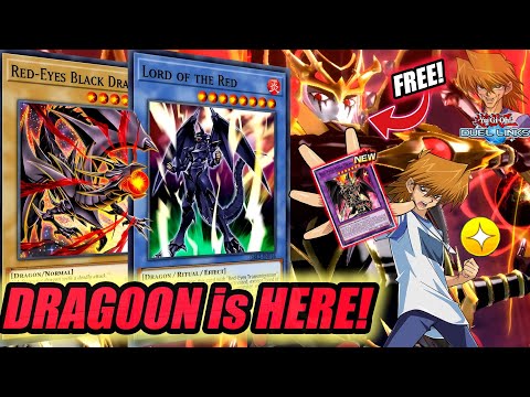 RED-EYES DARK DRAGOON & The RETURN of JOEY w/ NEW Red-Eyes SUPPORT & SKILL [DUEL LINKS]